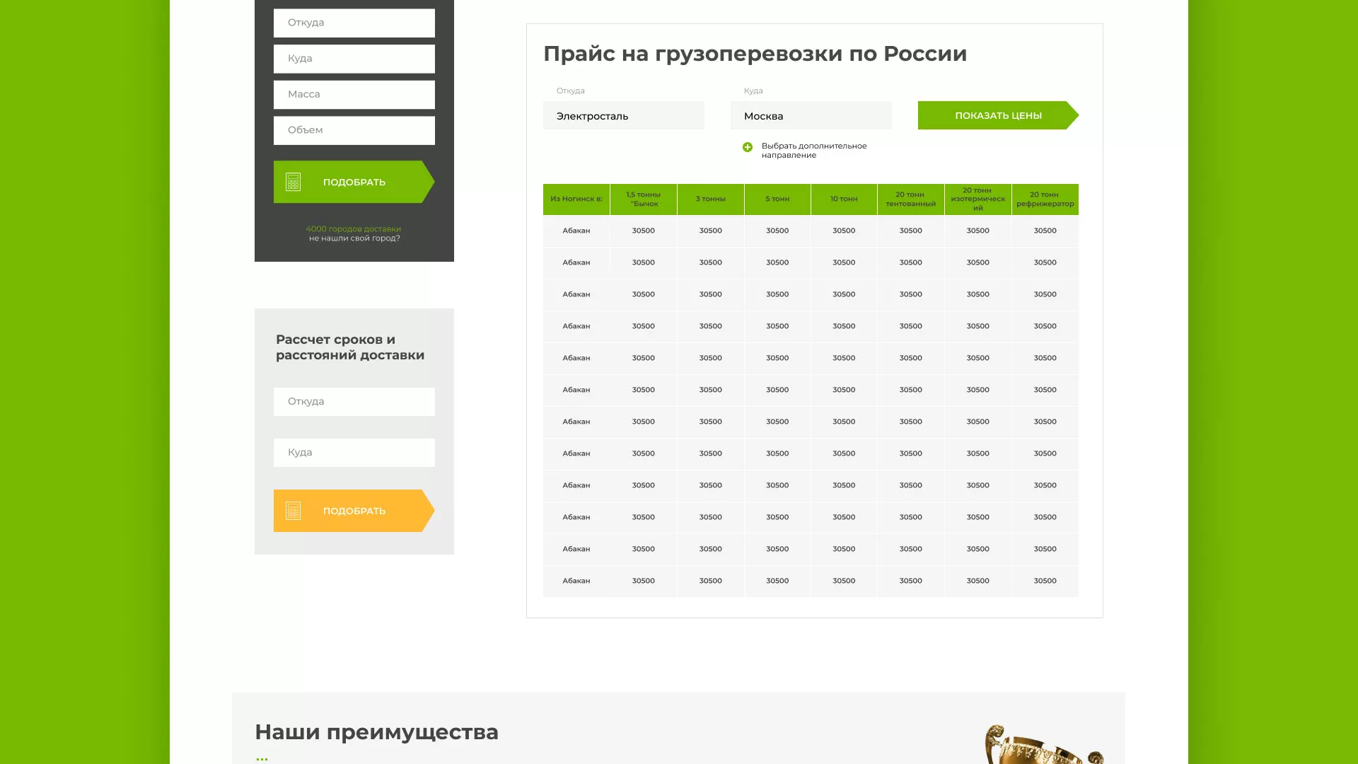 Разработка логотипа и сайта компании «Инком-Логистика» в Ожерелье