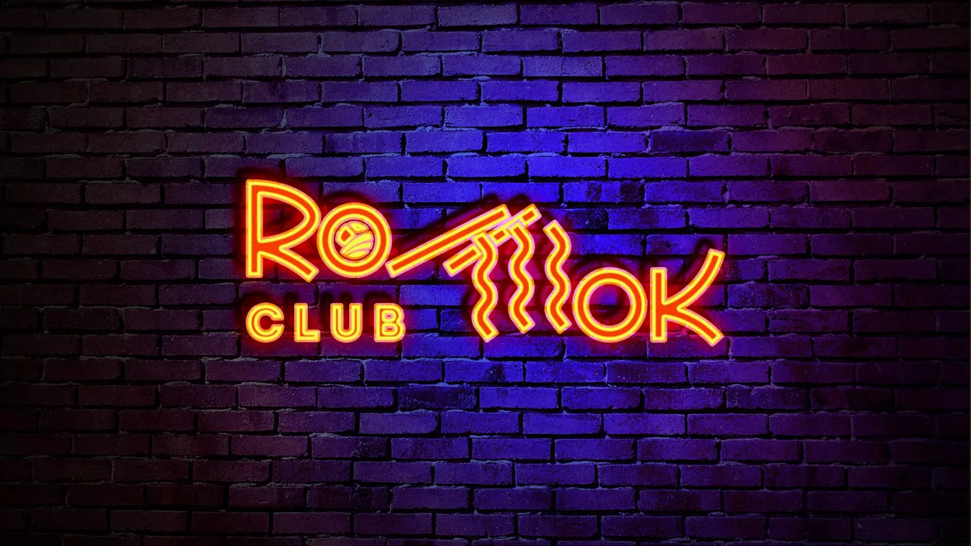 Разработка интерьерной вывески суши-бара «Roll Wok Club» в Ожерелье